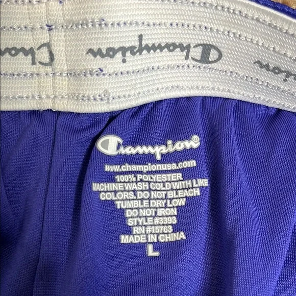 Champion Blue Athletic Performance Shorts - Picture 2 of 4